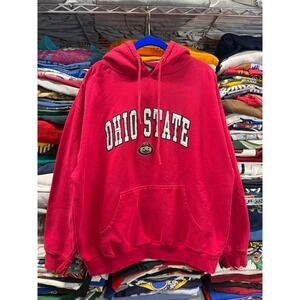 Ohio State Buckeyes Hoodie Mens XL Red TSI Sportswear Brutus Buckeye Pullover